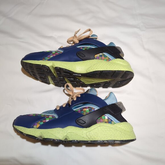 Nike Air Huarache Crater Premium Multi-Color Woven Men's 11 Like New - Picture 7 of 9
